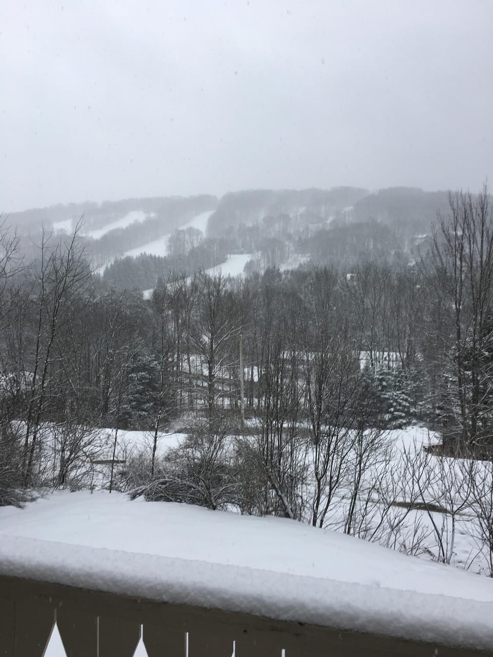 Breathtaking views of Holimont from upstairs deck