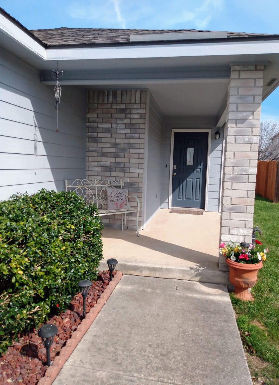 Front entry.