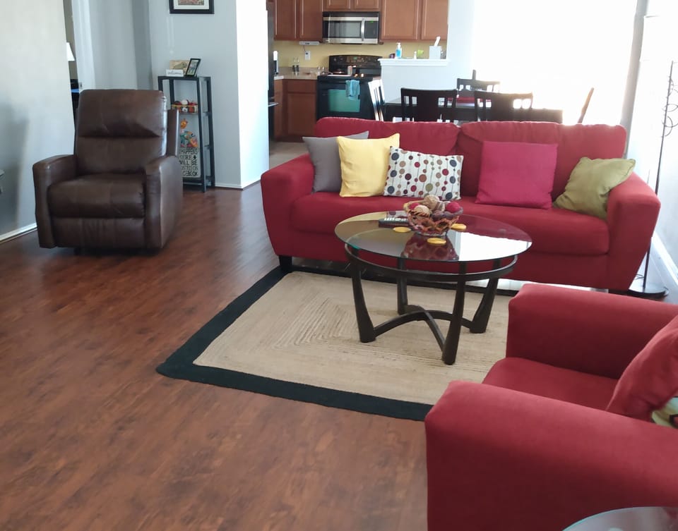 Open concept living area.