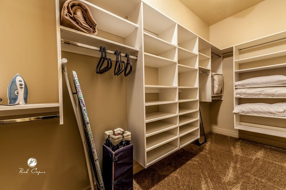 Master closet- includes pack n play, highchair & extra cot and linens available