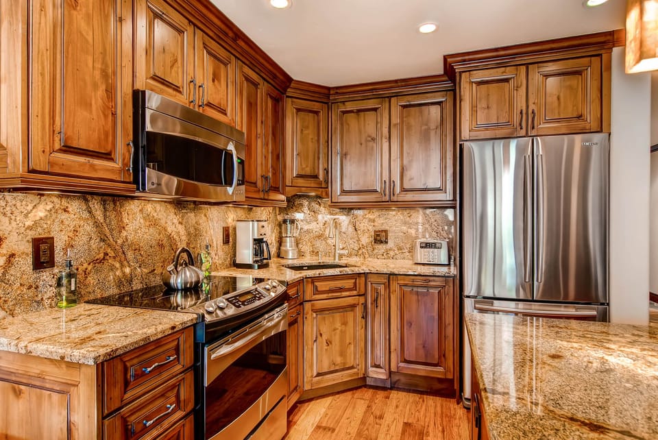 Fully equipped kitchen will meet all of your culinary needs