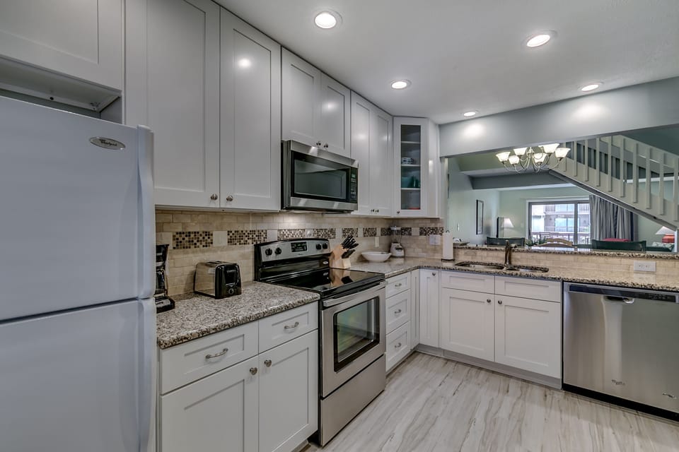 Kitchen is well appointed