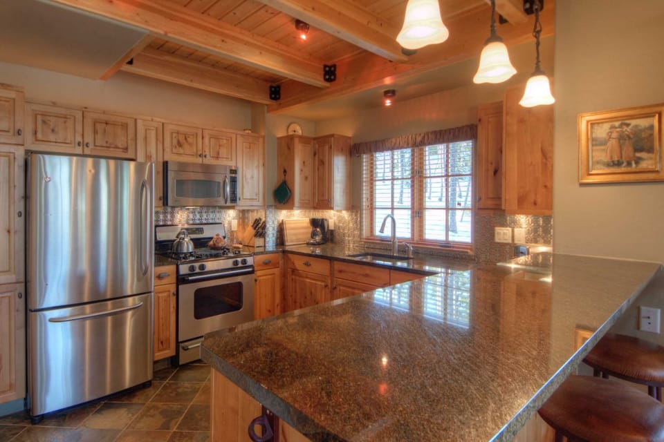 Fully stocked kitchen for cooking any meal 