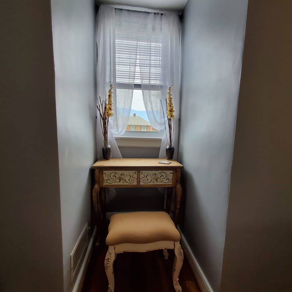 Master bedroom office space or makeup area.