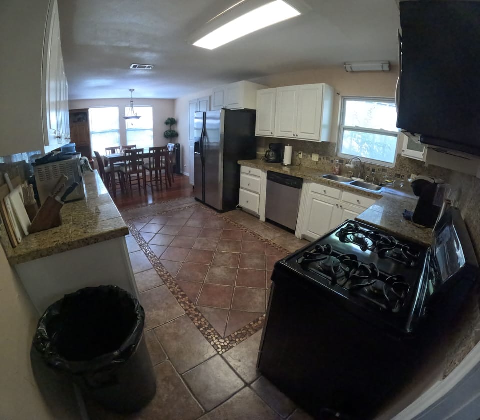Kitchen and dining area