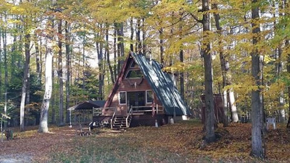 Arrowhead Cabin set back in the woods 