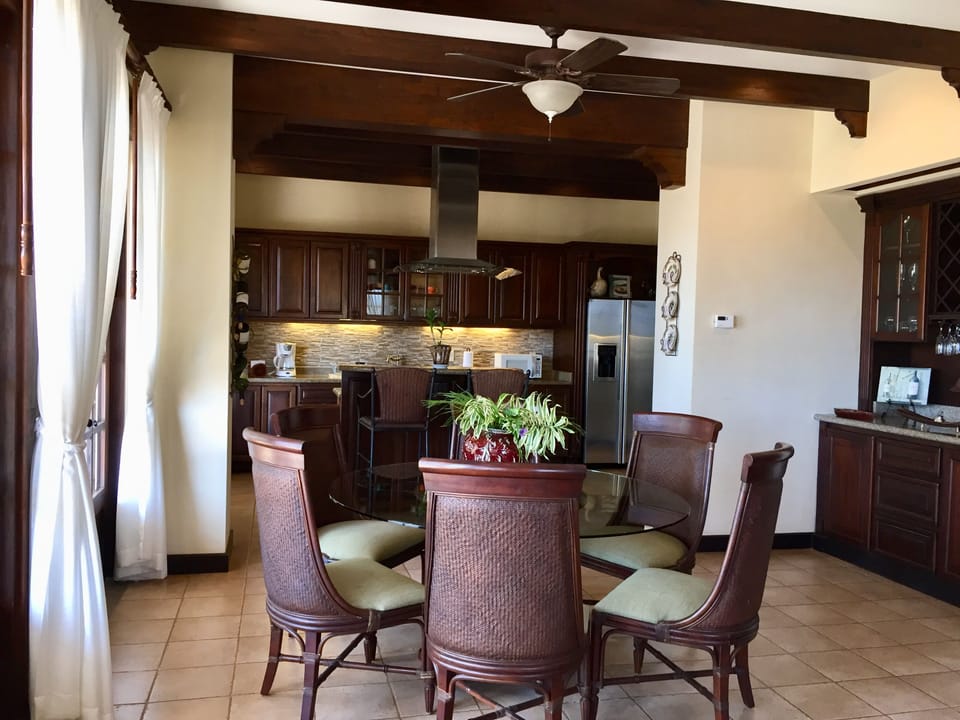 Dining room and kitchen both with Ocean views