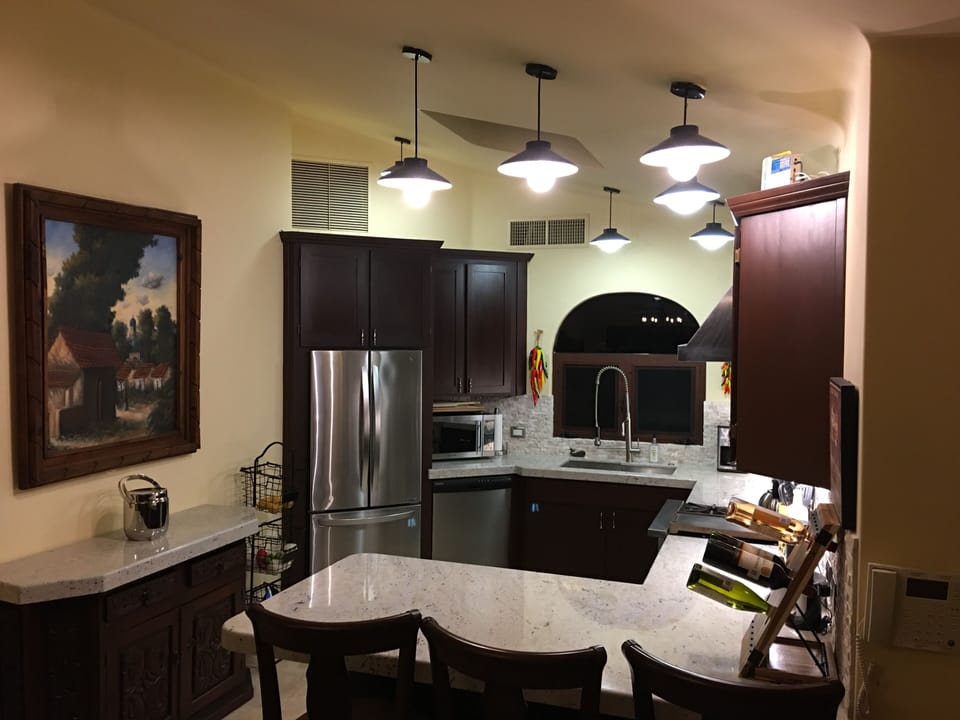 Beautiful hacienda-styled gourmet kitchen.