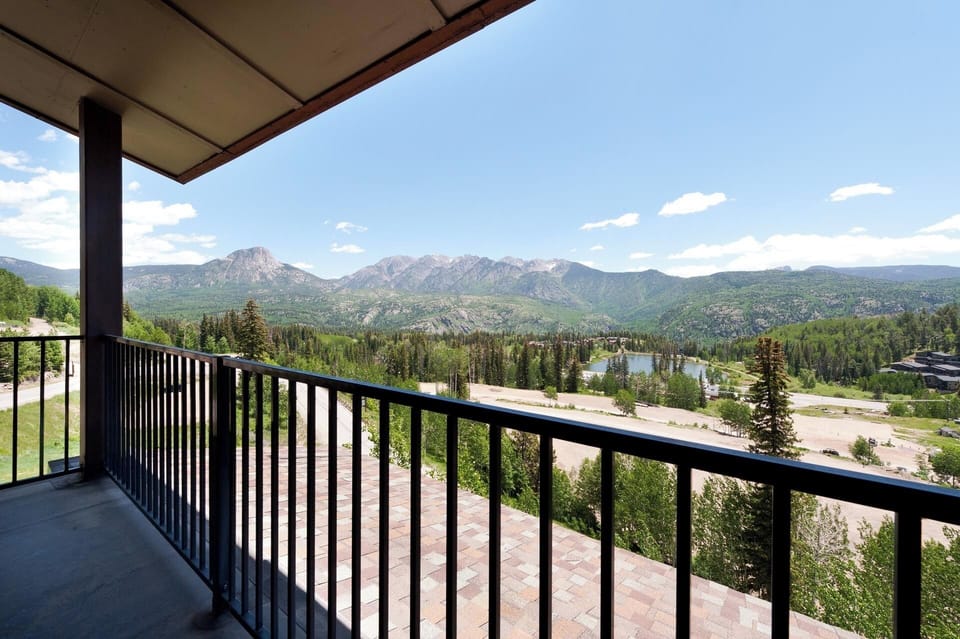 Deck off the Main Living Space with amazing views and dining table