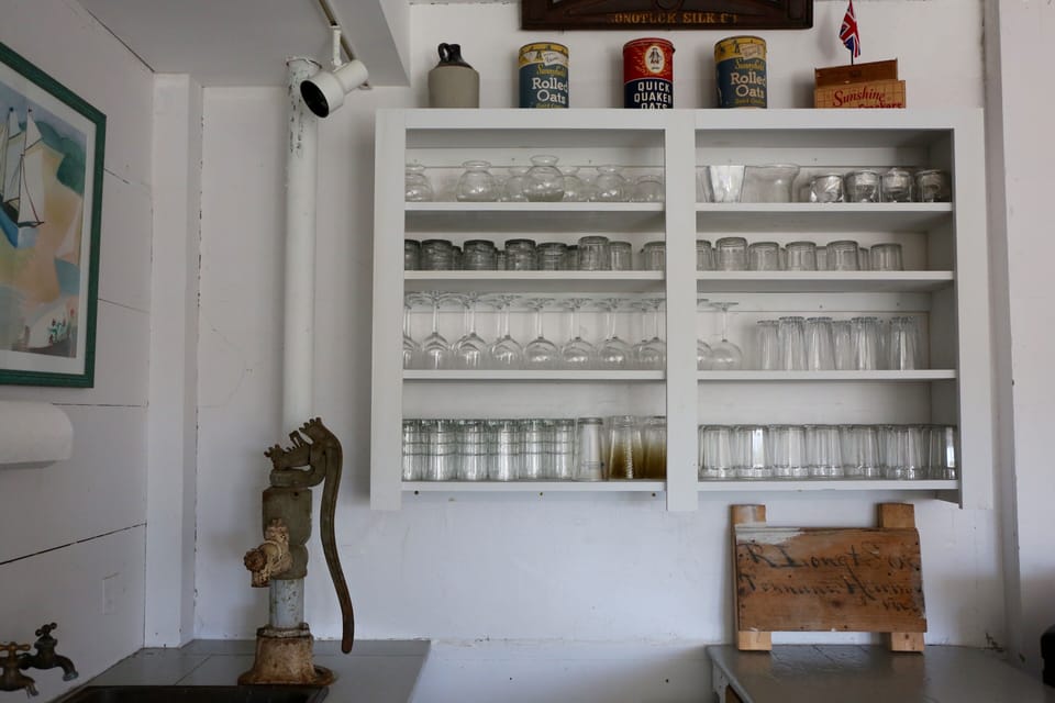 Downstairs Game room glassware