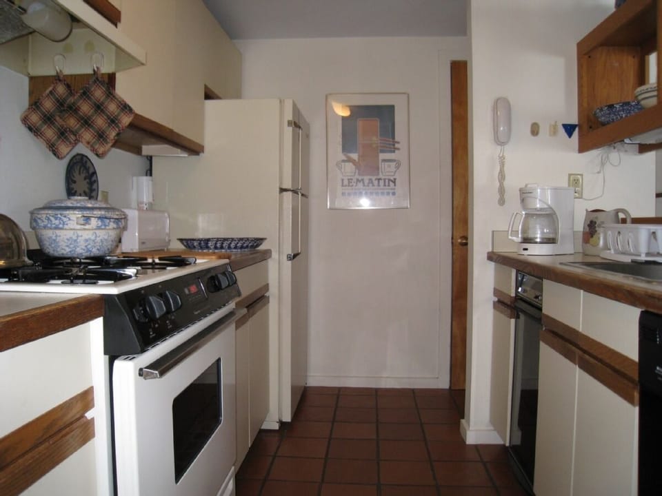 Galley Kitchen close to Dining Area