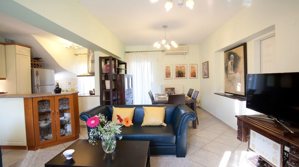Villa Vassiliki Kitchen Living room