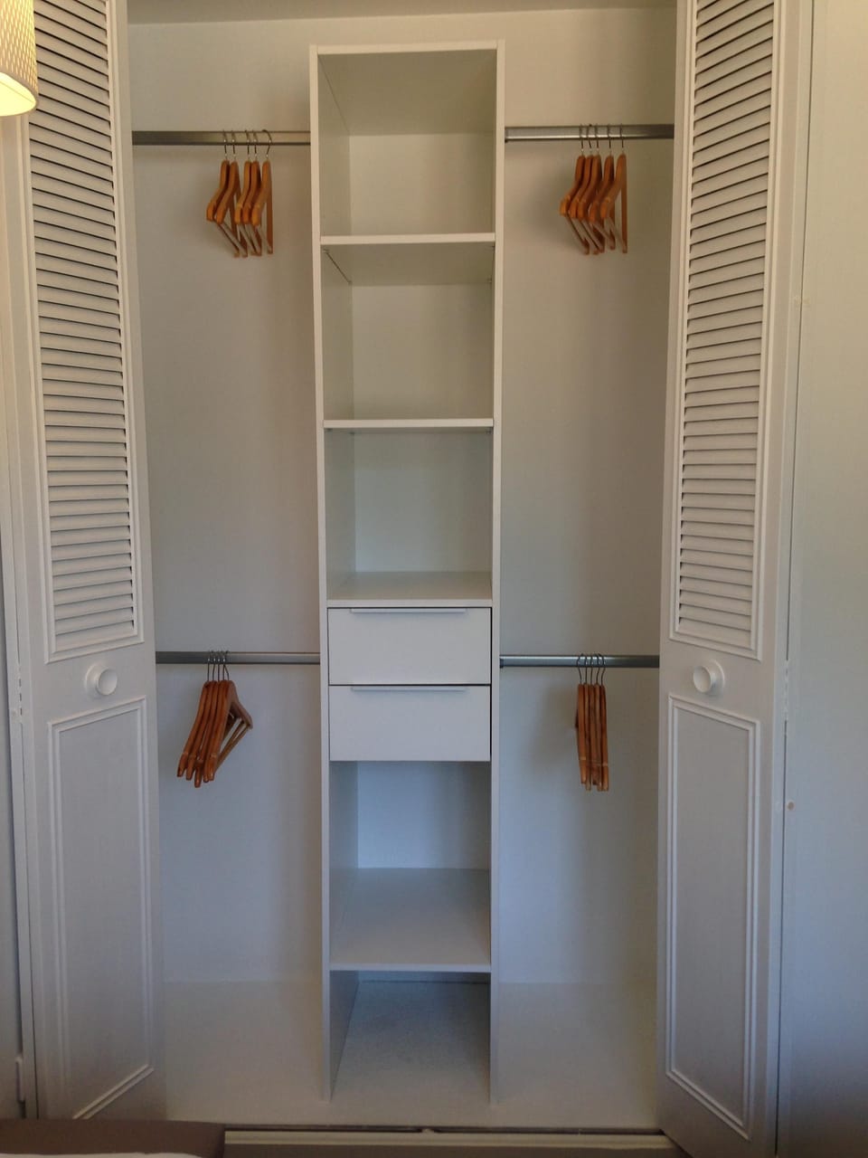 Wardrobe in the bedroom