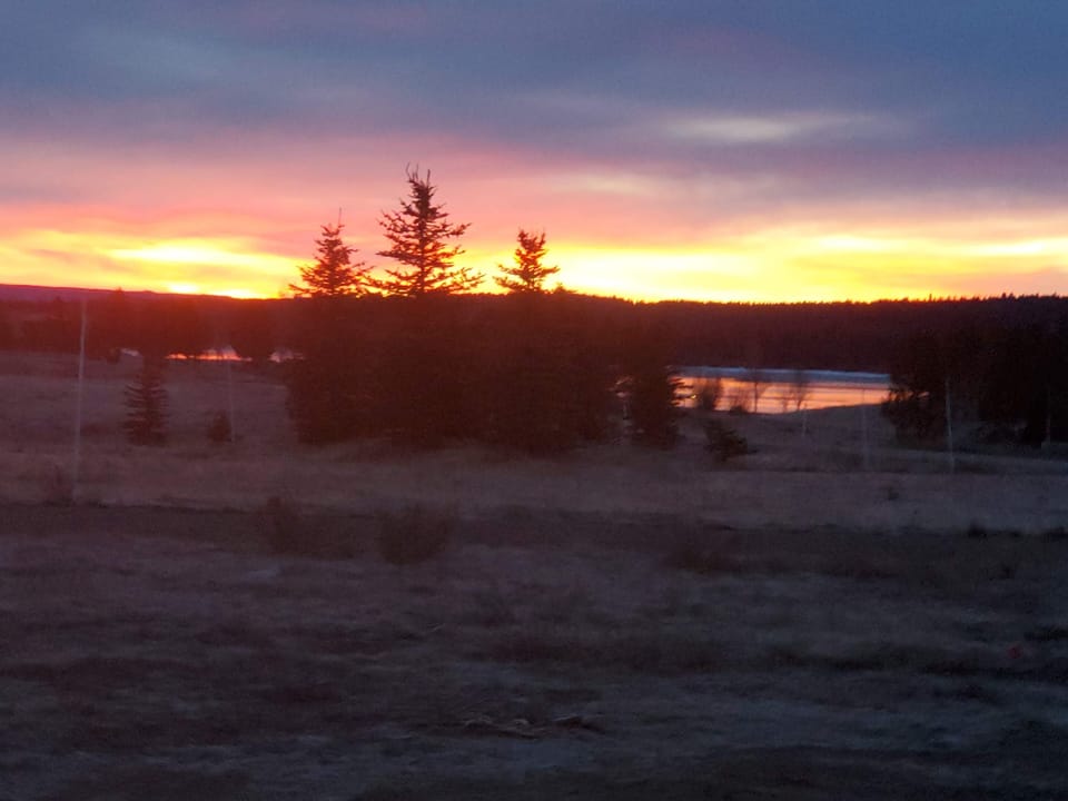 Sunrise, kitchen window