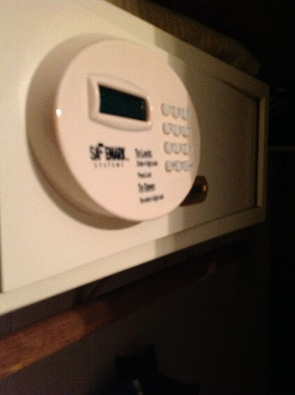 Safe in Bedroom