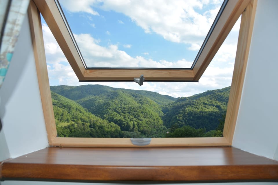 view from the room at the second  floor
