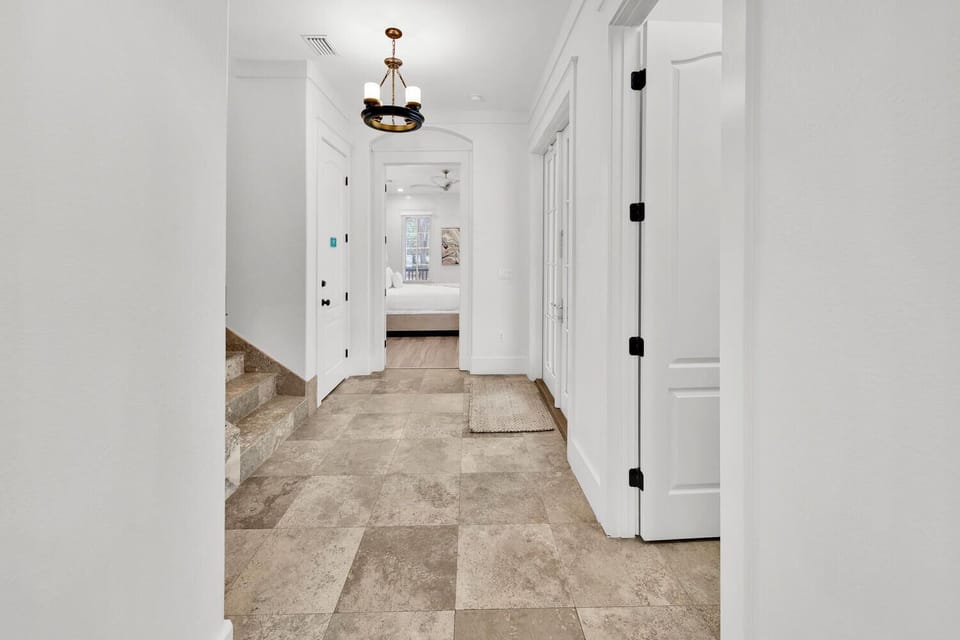 Head on into the bedrooms