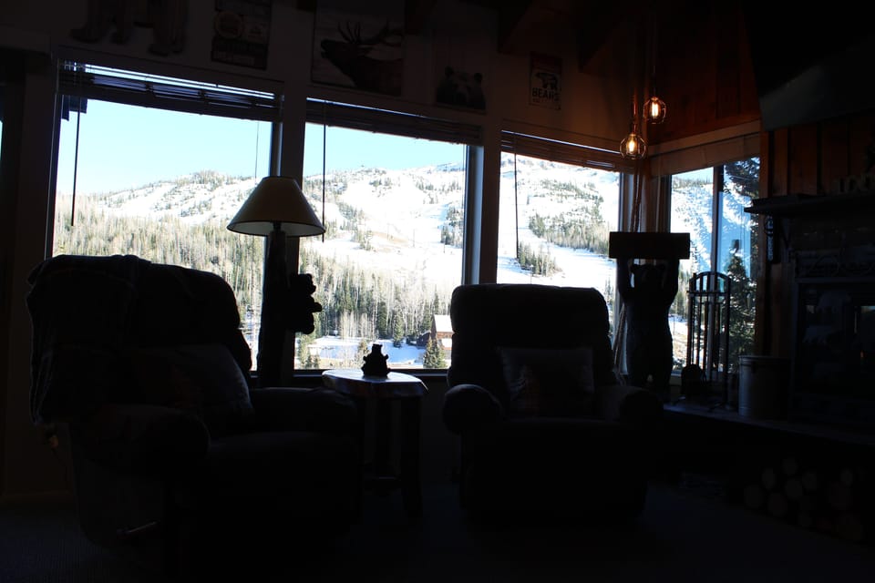 I am sitting on the couch looking at this spectacular view