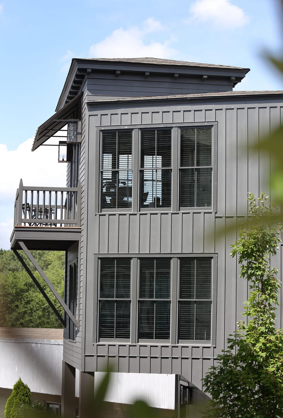 Exterior windows provides light filled interior and exterior views.