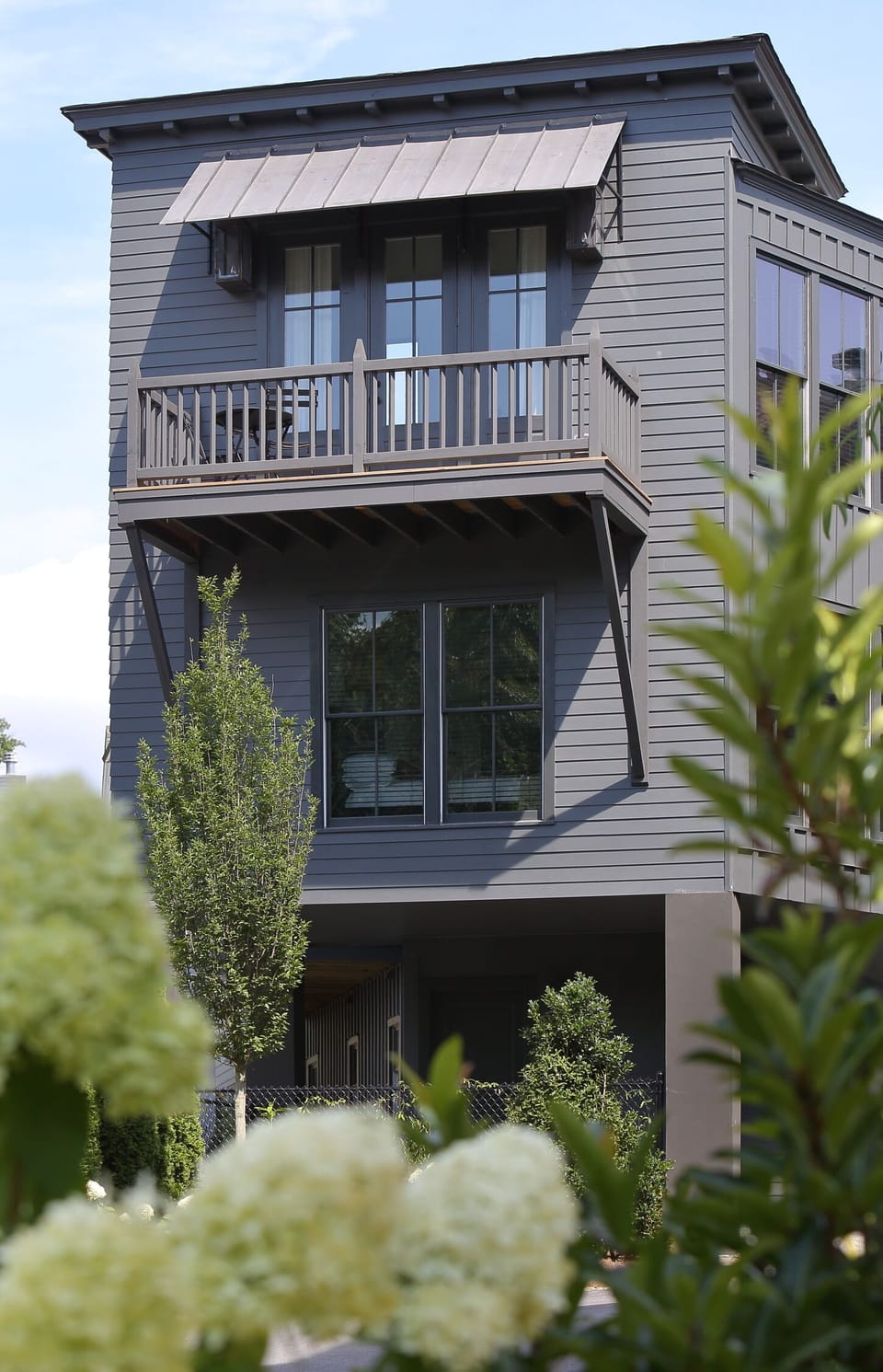 Exterior with Balcony off Living room