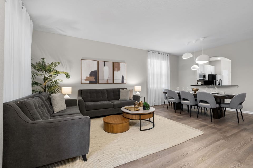 Unwind and relax in the cozy ambiance of our living room