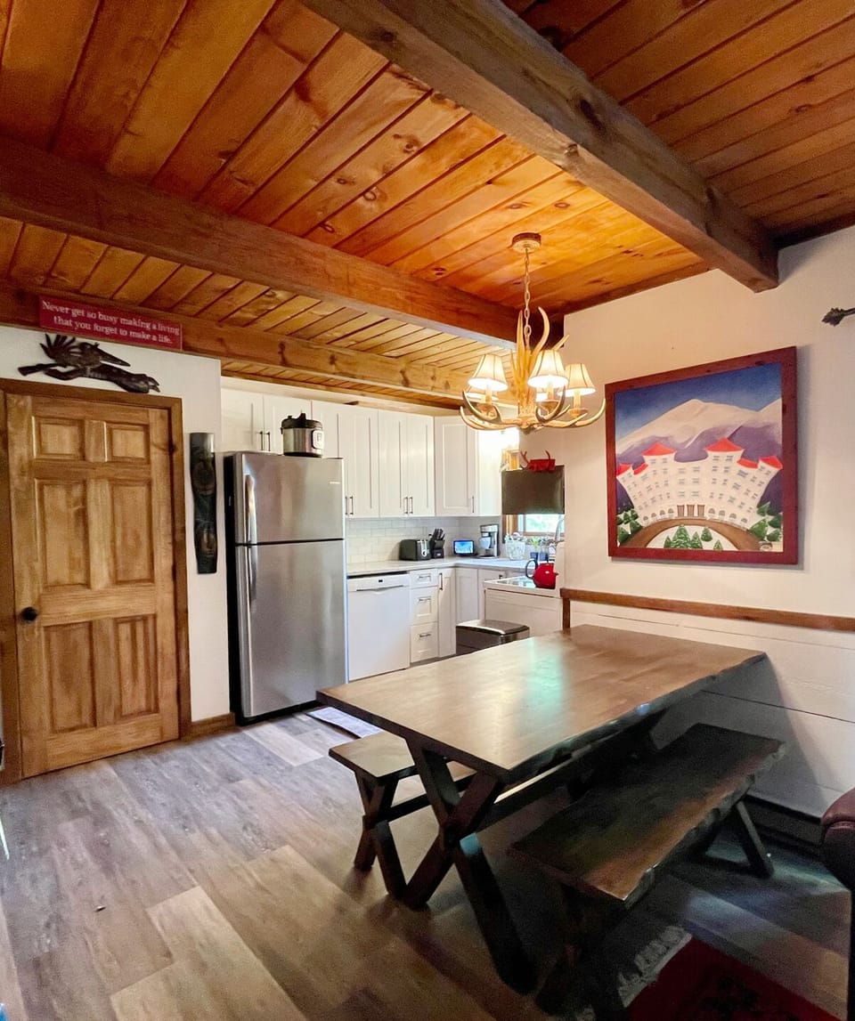 Brand new full kitchen with dishwasher, toaster, coffeemaker, oven, etc.