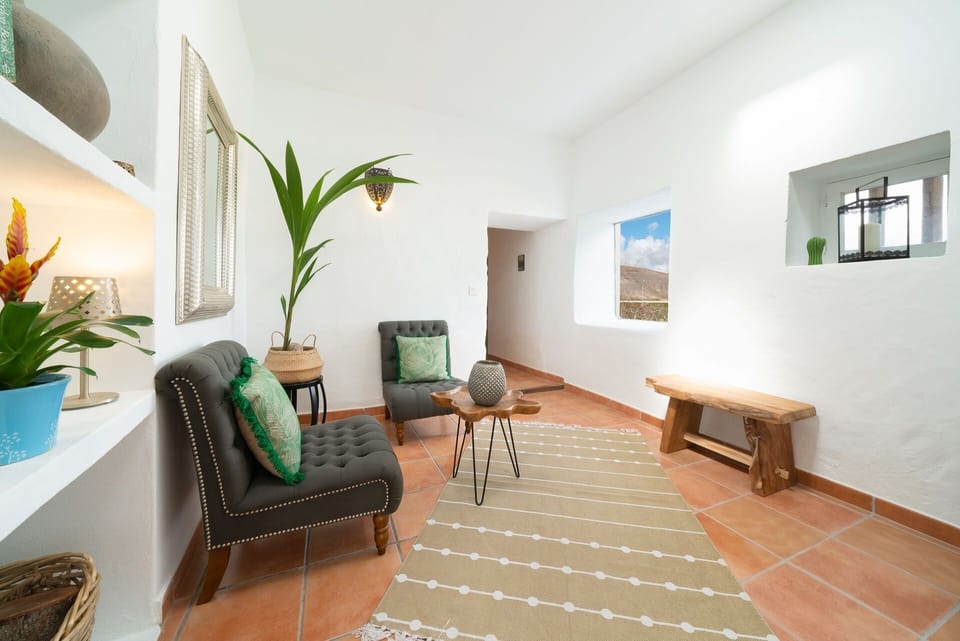 The sitting room is just off the kitchen diner.