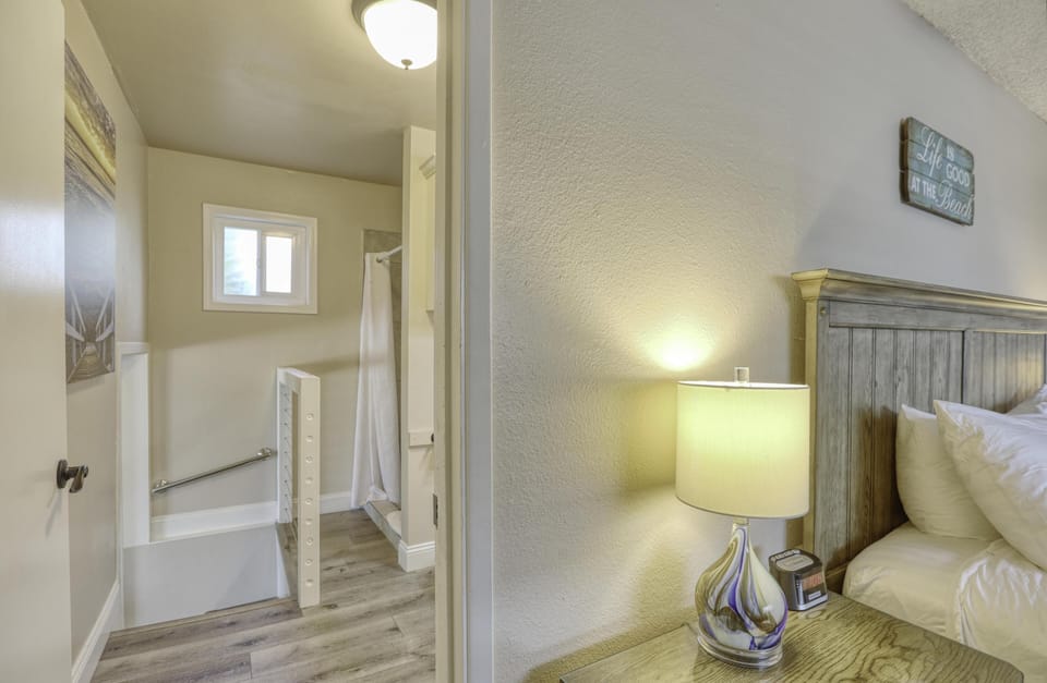 Private bathroom off of the bedroom