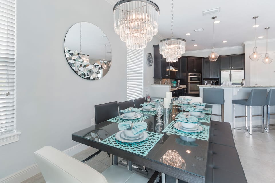 Enjoy family meals together at this beautiful table