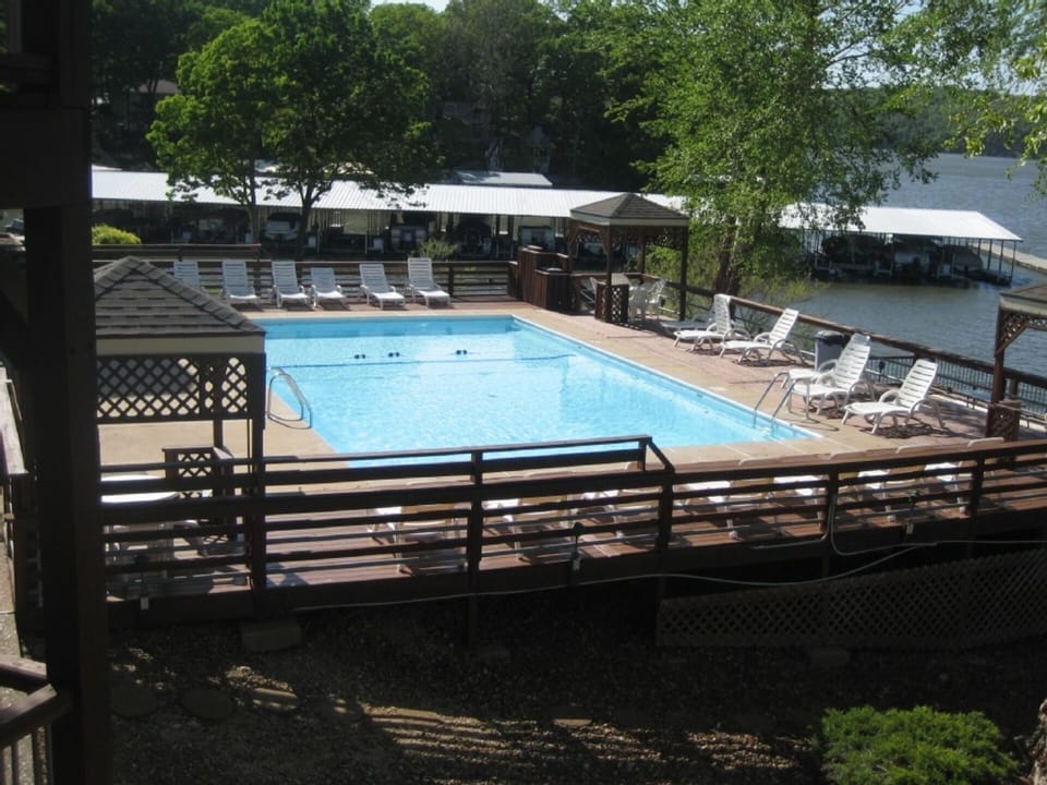 Swim or layout beside the awesome pool overlooking the main channel