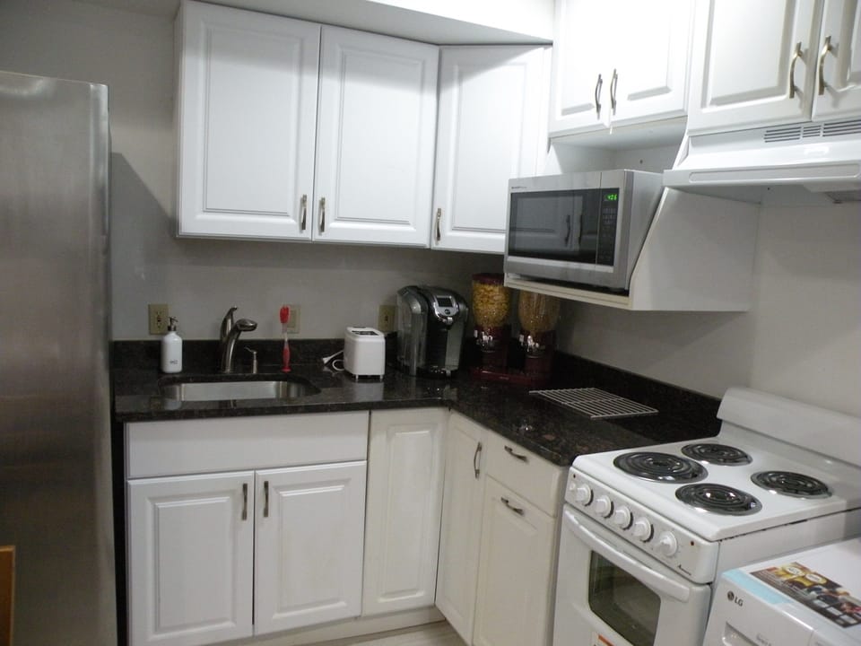 Kitchen with granite countertop
