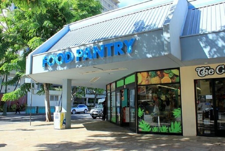 The Food Pantry downstairs just steps away!