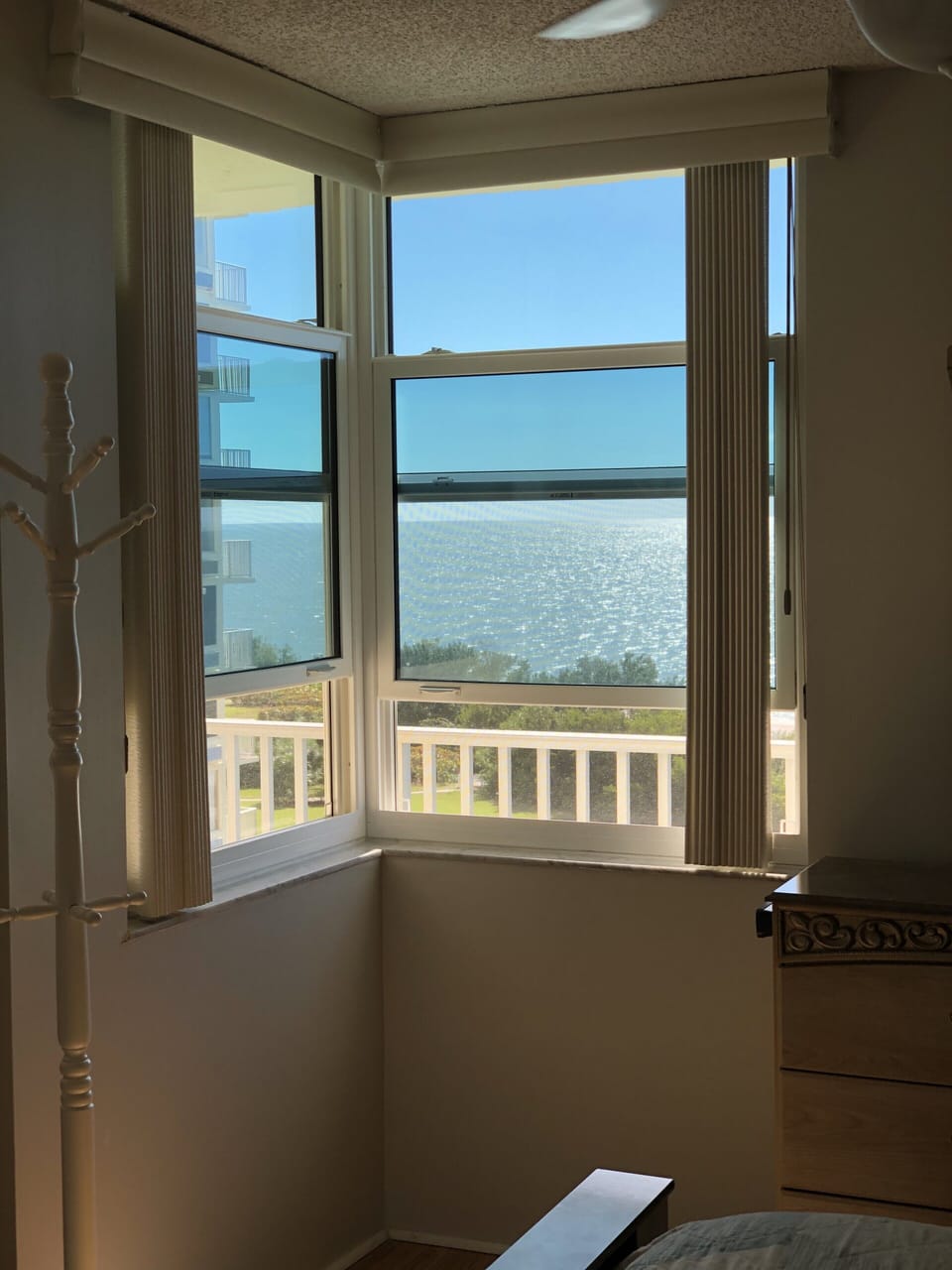 View from king size bed