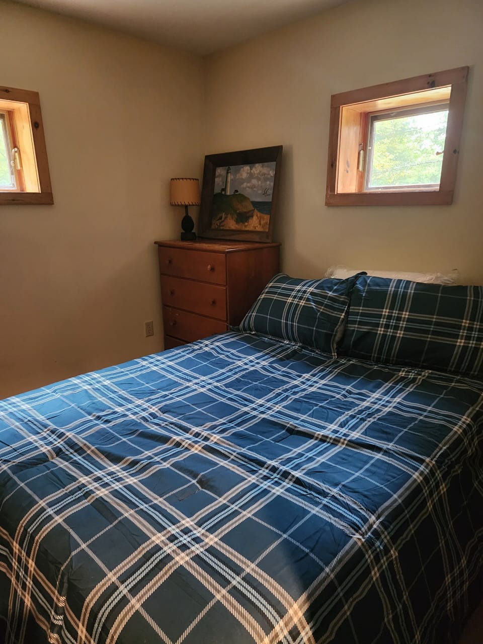 lower level bedroom with attached bathroom