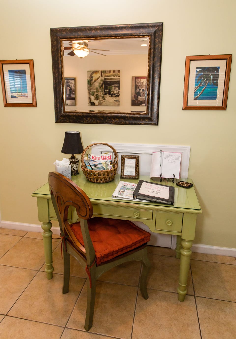 Book with local info and basket with great coupons included for my guests -  