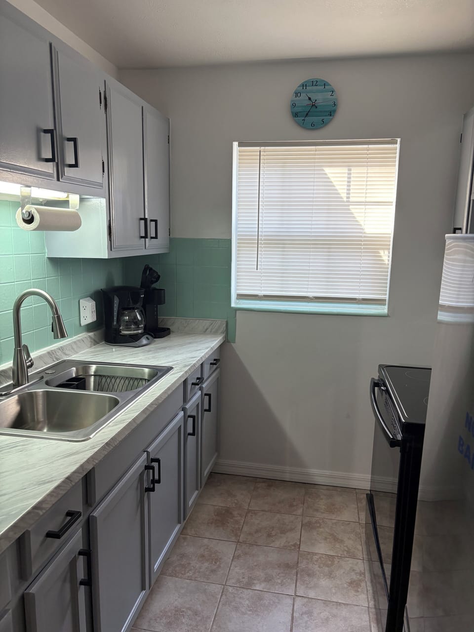 Kitchen with fresh painted cabinets