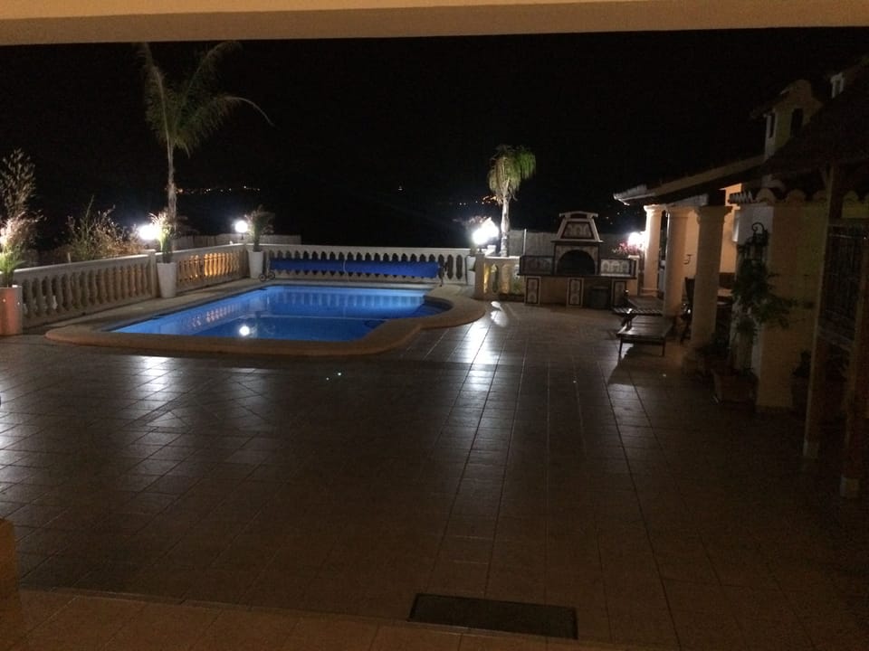 Villa Margarita.  Garden and pool lighting. 