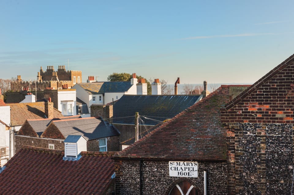 Partial seaview's and Bleak House shot from Master bedroom.