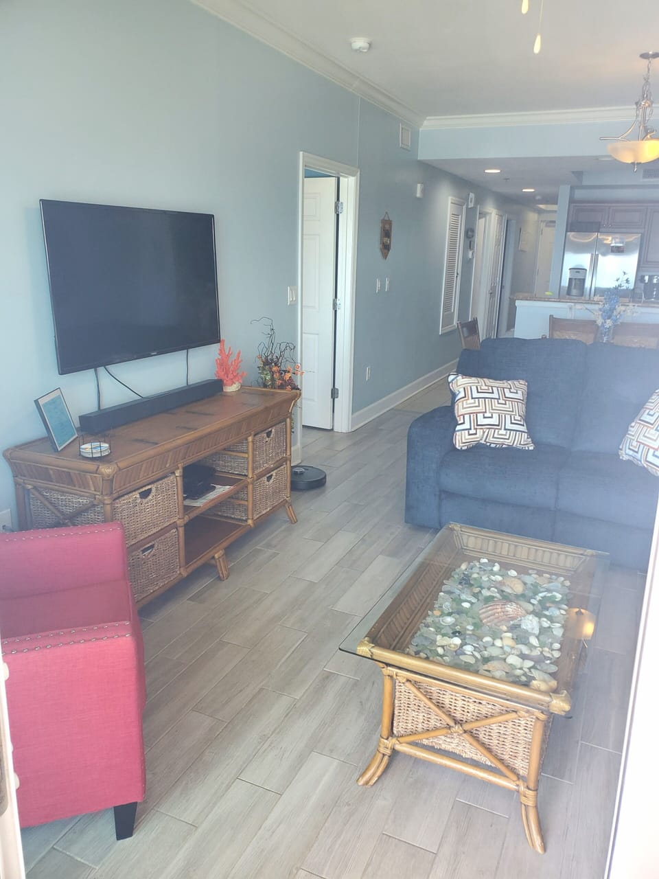 Living Room (reclining loveseat) - view from Balcony
