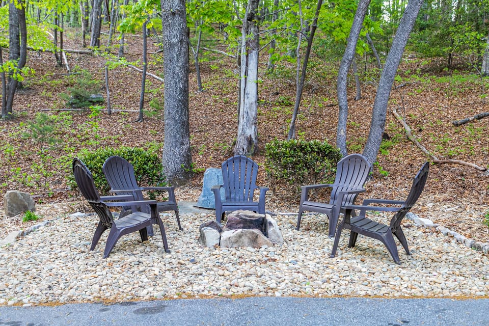 Outdoor fire pit. 