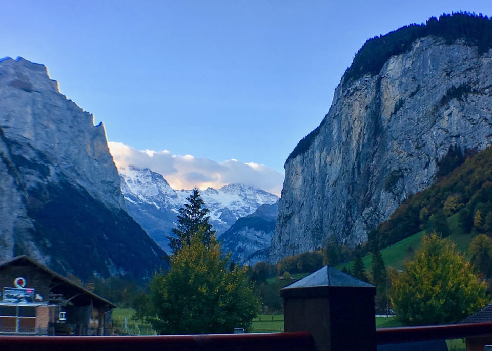 View from large balcony