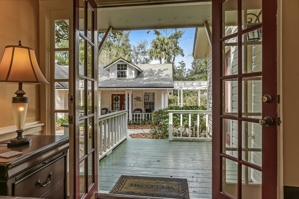 Side Porch / Neighboring Guesthouse (separate rental not incl)