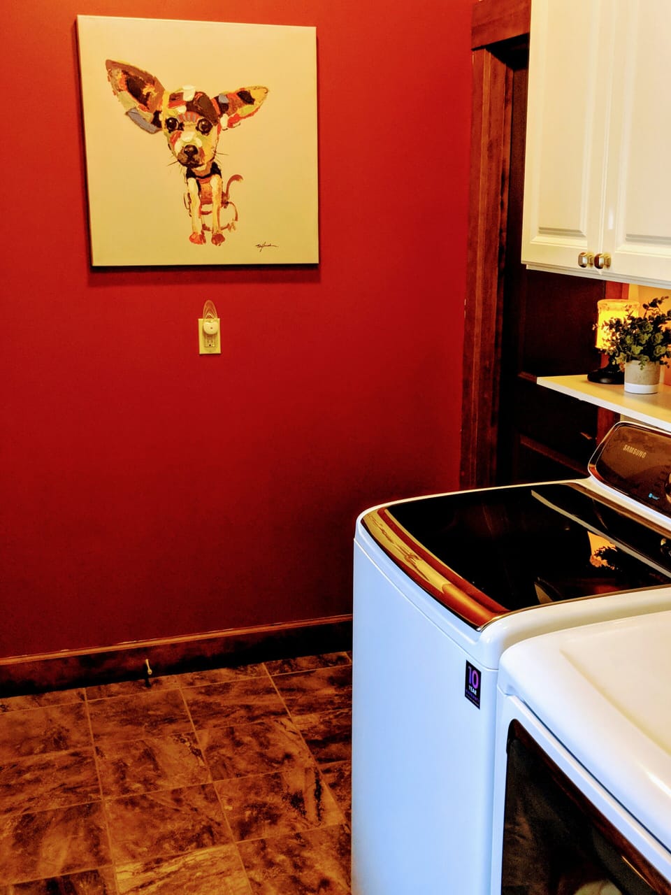 Downstairs laundry room
