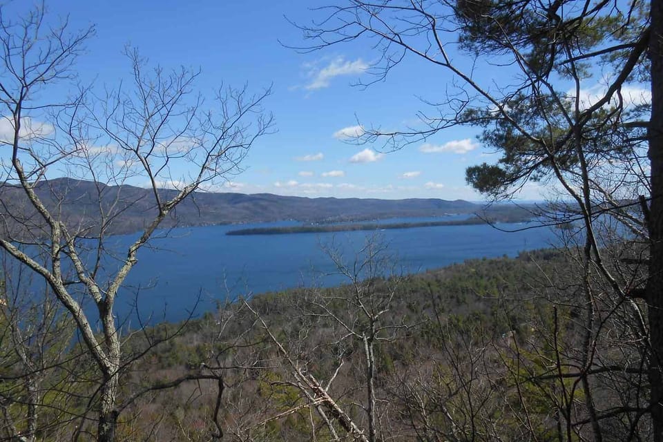 View south from the end of the hiking trail.