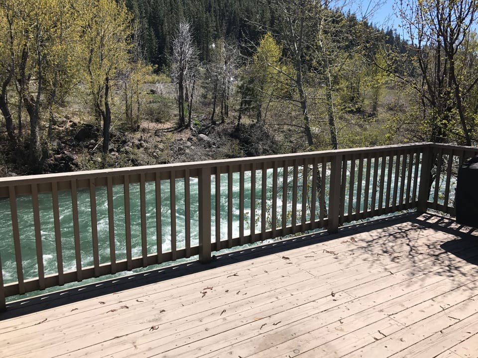 Upper deck with river view