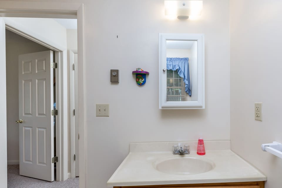 Master Bathroom with Large Shower and lots of light.