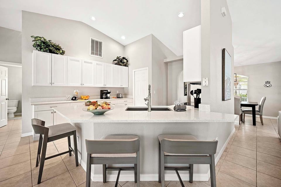 Kitchen with Large Island To Gather and Relax