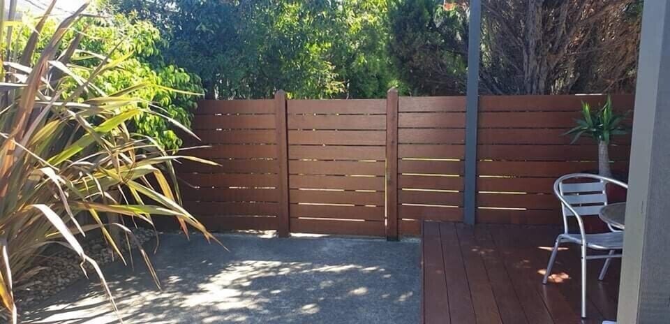 Secure lockable backyard for the safety of  children and pets.