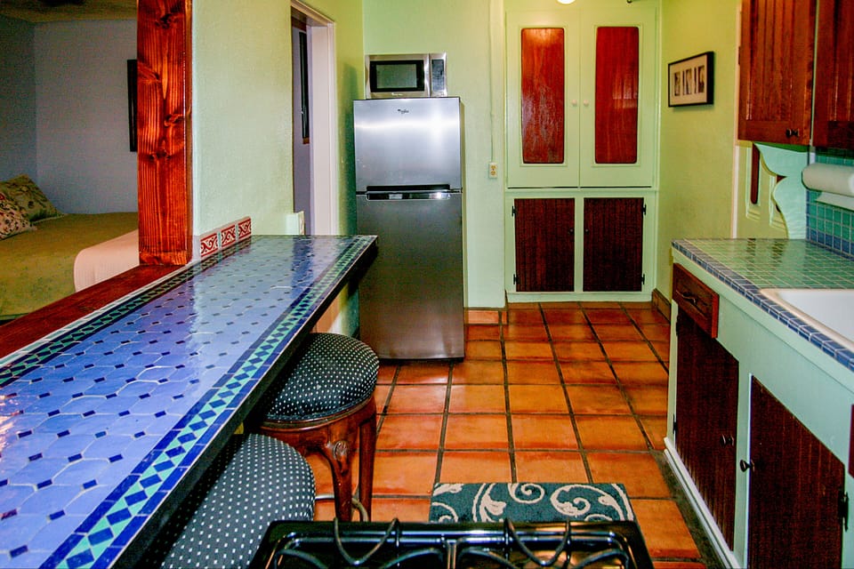 Stainless Steel Refrigerator, Microwave, Extra Cabinet Storage,...