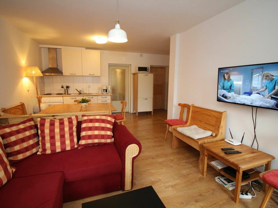 Furniture, Table, Couch, Comfort, Interior Design, Lamp, Television, Wood, Living Room, Floor